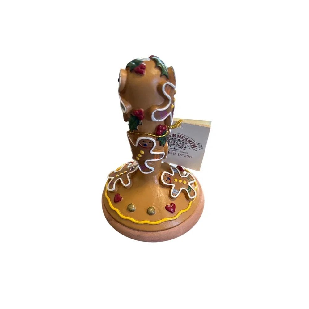 Shaker Hearth Gingerbread Man Terracotta Cookie Press Holiday Baking Stamp NWT